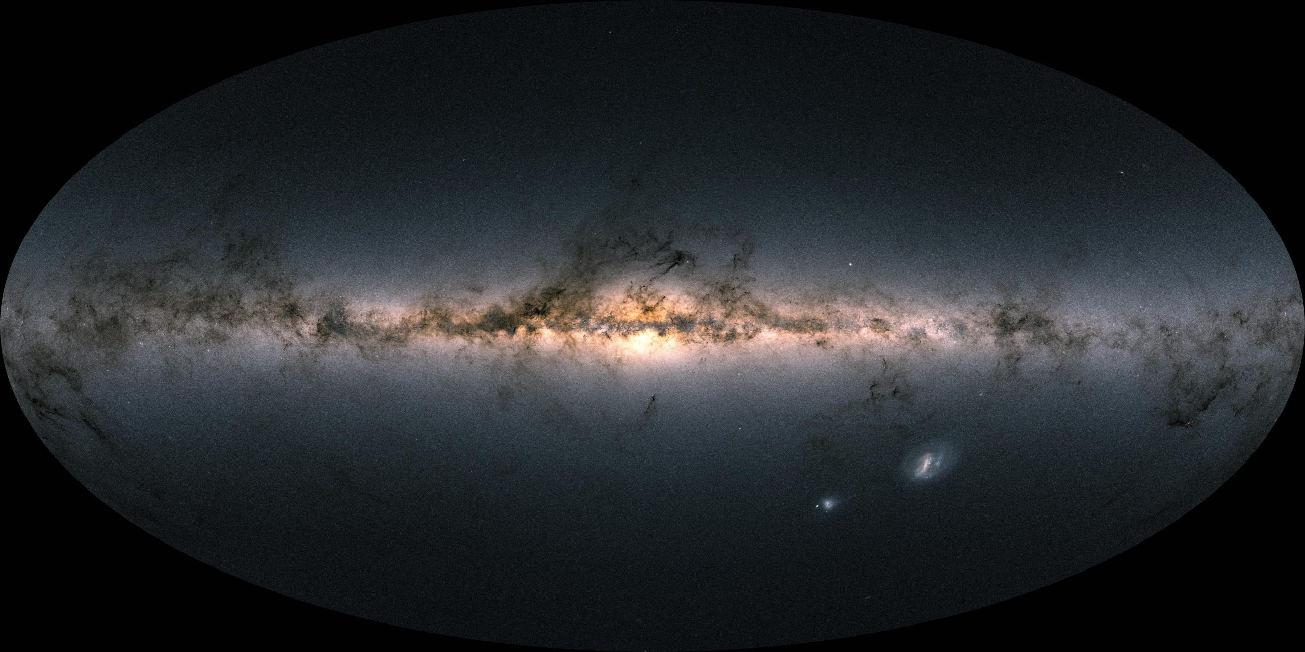 The entire sky rendered with 1.8 billions stars from Gaia’s Data Release 3  (Credit: ESA/Gaia/DPAC)